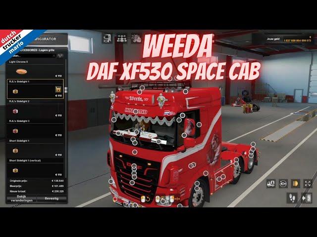 ets 2 WEEDA PABLO ESCOBAR DAF XF530 SPACE CAB  build truck  paid skinmod made by EvBmodding D.T.M