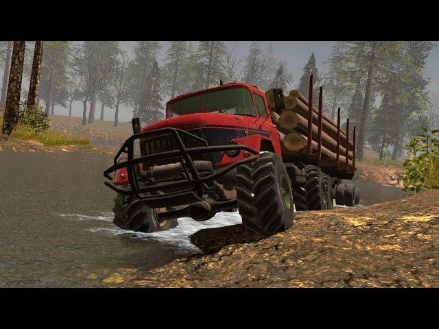 RTHD NEW VERSI 11.7  game play  Zil 6x6 Map forest test drive