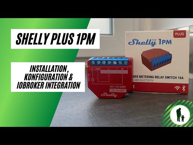 Shelly Plus 1PM - Installation, Konfiguration und ioBroker Integration