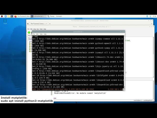 Install OpenCV & matplotlib on Raspberry Pi OS (Bookworm)