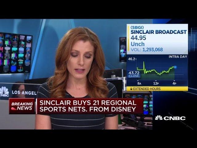 Sinclair buying 21 regional sports networks from Disney