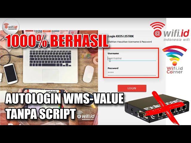 1000% BERHASIL TANPA SCRIPT Autologin Internet WMS Value Wifi.id Telkom Fiber BOLT BL201 OpenWRT