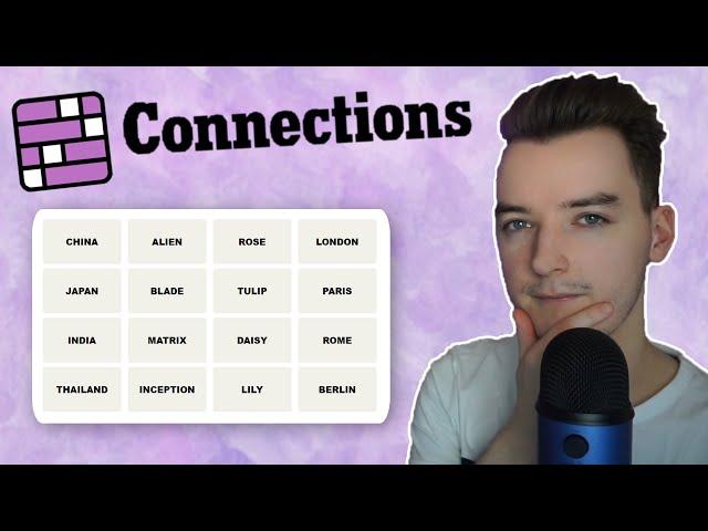 [ASMR] Solving Connections Puzzles!