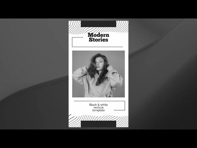 Monochrome Stories for DaVinci Resolve Template