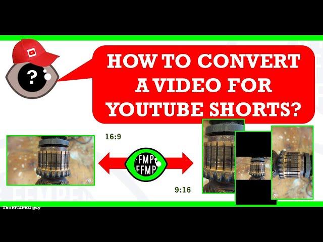 How to format video for Youtube Shorts vertical format | 9:16 ratio cut resize #ffmpeg #TheFFMPEGGuy