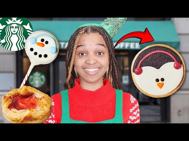 Onyx Family Eats STARBUCKS 2024 Holiday Menu! 