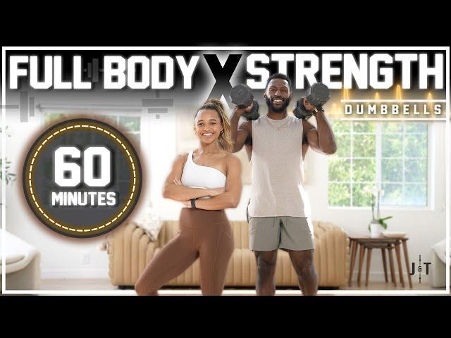 60 Minute Full Body Dumbbell Workout [Strength Training]