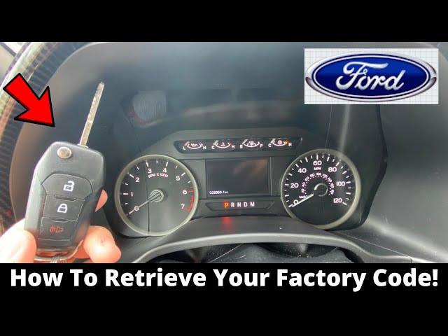 It's THIS EASY To Find Your Ford Door Keypad Code (From Factory) (Ford F150)