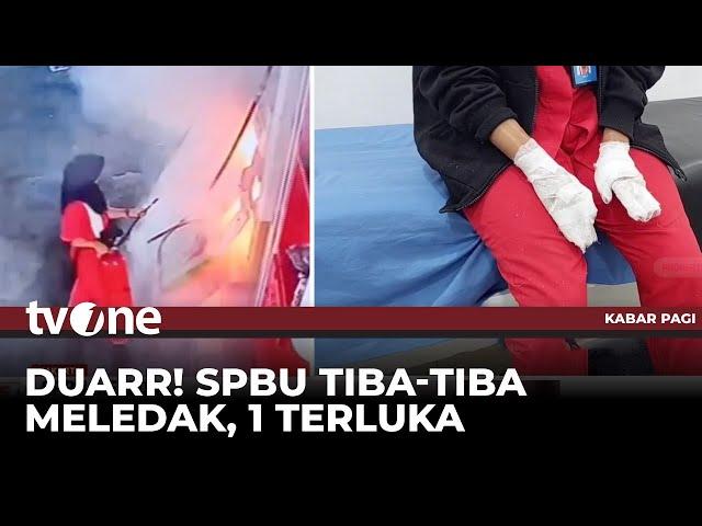 Detik-detik Mesin Pompa SPBU di Pondok Bambu Meledak | Kabar Pagi tvOne