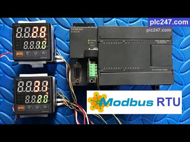 Siemens S7-200 "Modbus RTU" Autonics TK4S Tutorial