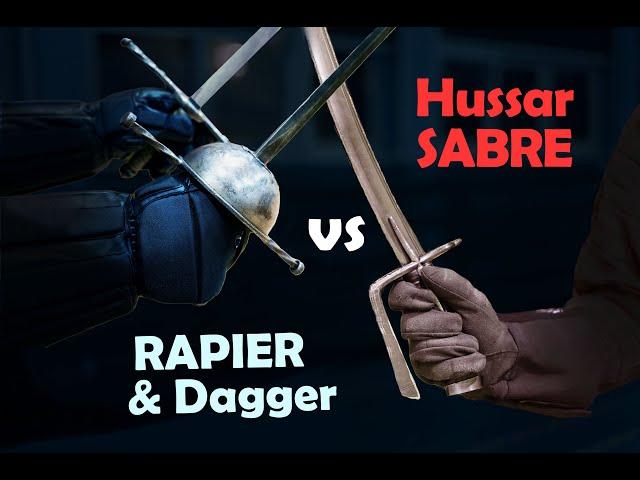 Rapier and dagger vs Hussar Sabre | Weapon Confrontations