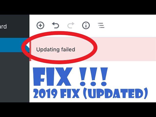 Working Fix for Updating Failed or Publishing Failed on WordPress | Talkin' Tech Stuff