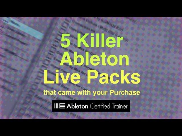 5 Killer Ableton Live Packs You May Already Own