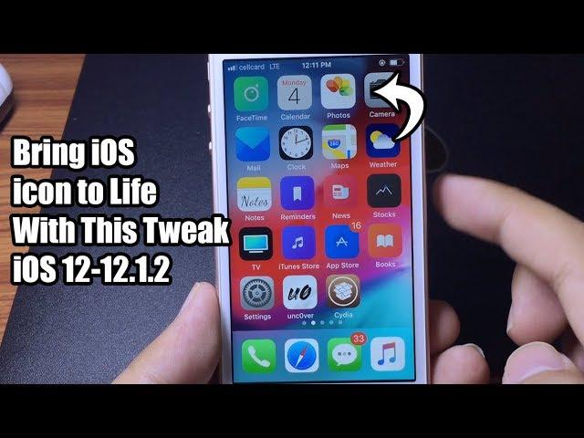 *AWESOME* Cydia Tweak Bring iOS ICONS to Life On iOS 12-12.1.2