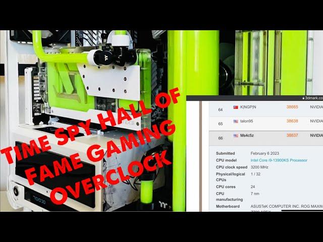 The best 13900k gaming overclock.