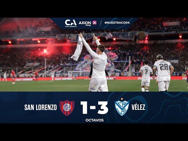 Octavos: San Lorenzo 1 - Vélez 3