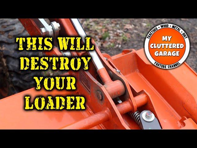 How to back drag without hurting your front end loader cylinders - Kubota B2601 and others. #129