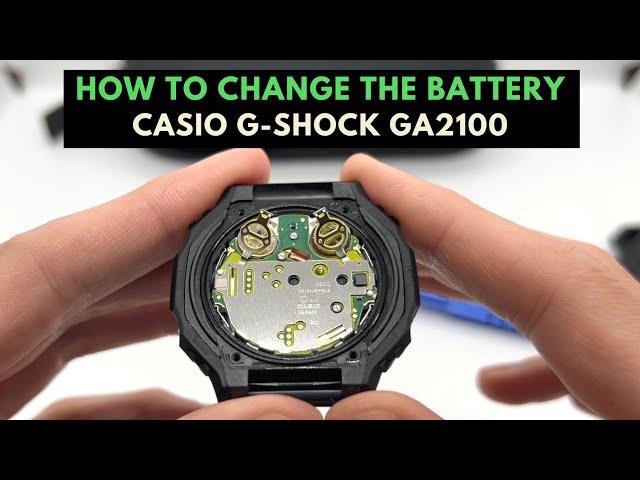 Casio G Shock GA-2100 Battery Replacement | How to replace the Battery on a Casioak G-Shock ga-2100