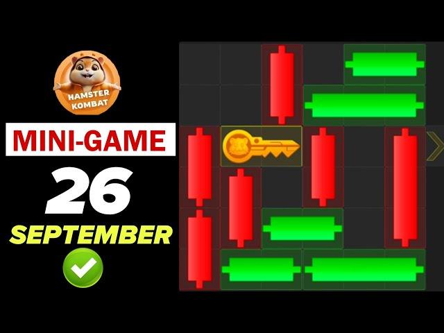 26 September Mini Game Key 100% Solved | Hamster Kombat Puzzle For Today