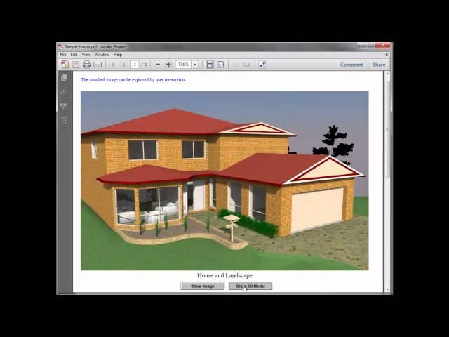 Creating 3D PDF Files from SketchUp, using IRender nXt