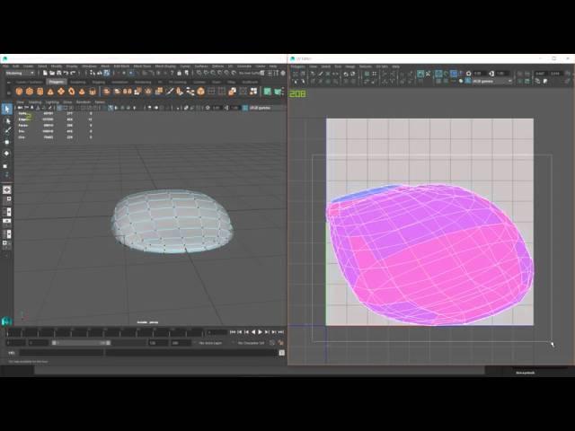 Quick Organic UVs in Maya 2016