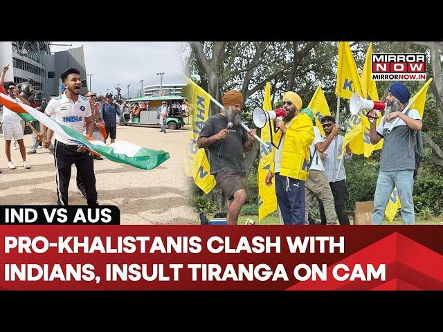 Ind Vs Aus: Pro-Khalistanis Clash With Indian Fans, Insult Tiranga | Exclusive Visuals From Ground