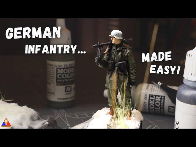 How to Paint WWII German Infantry Figures | 1/35 Scale Model Tutorial