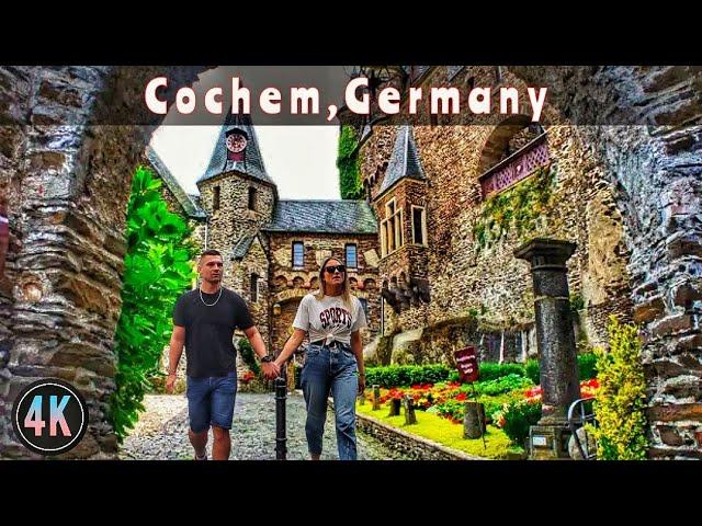 Cochem Germany/ walking tour in the most beautiful village in Germany 4k HDR