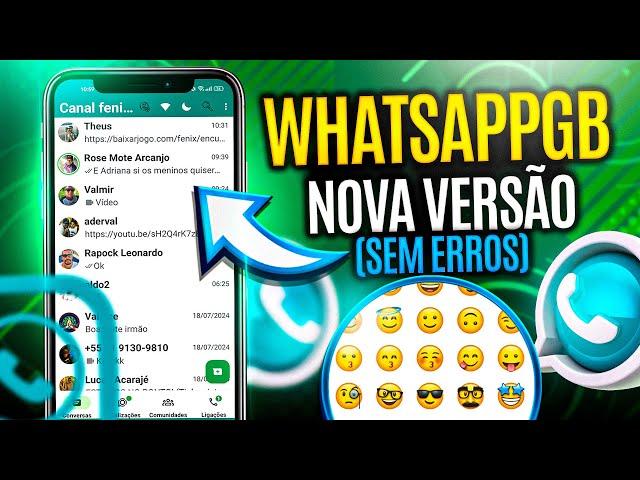 WHATSAPP GB ATUALIZADO 100% FUNCIONAL PARA QUALQUER CELULAR / NOVA  VERSÃO SEM ERROS 2024