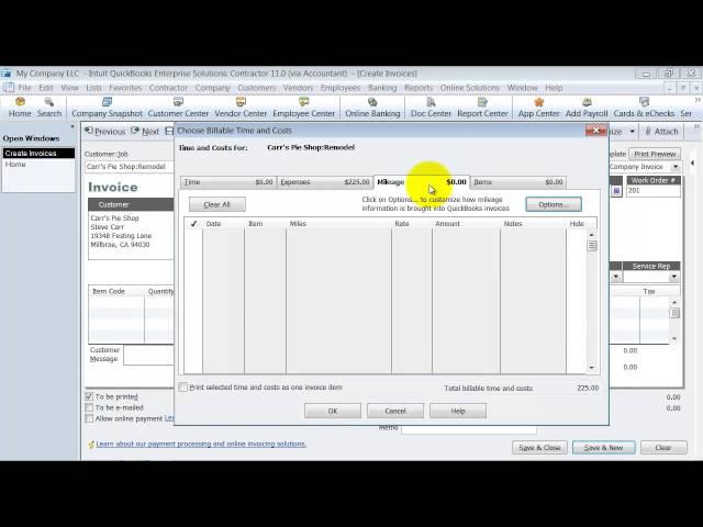 QuickBooks Training - Reimbursable Expenses