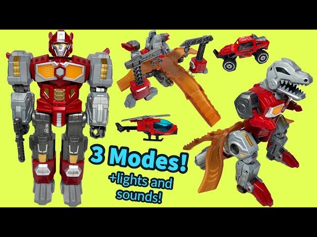 Transforming Robot Dinosaur Toy! 3 Cool Modes!