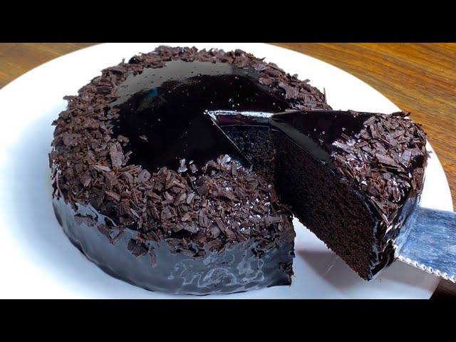 Easy Chocolate Cake Recipe Without Chocolate, Cream, Oven | Chocolate Cake