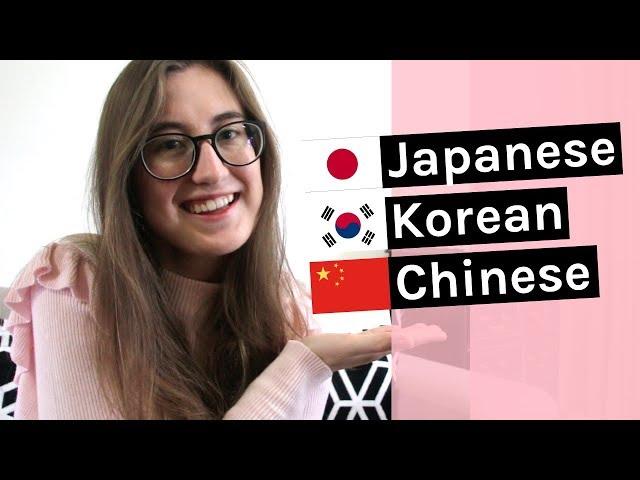 Learning Korean, Japanese & Chinese together | Comparison + tips