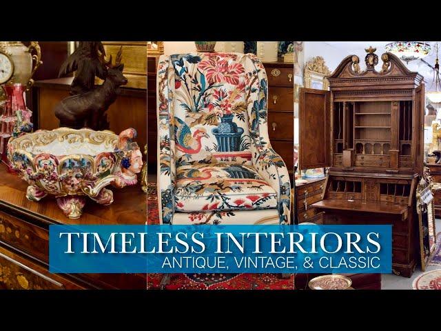 CLASSIC LUXURY ️ Antiques Vintage Furniture Decor Elegant Shop Tour 2023 Home Interior Design Ideas