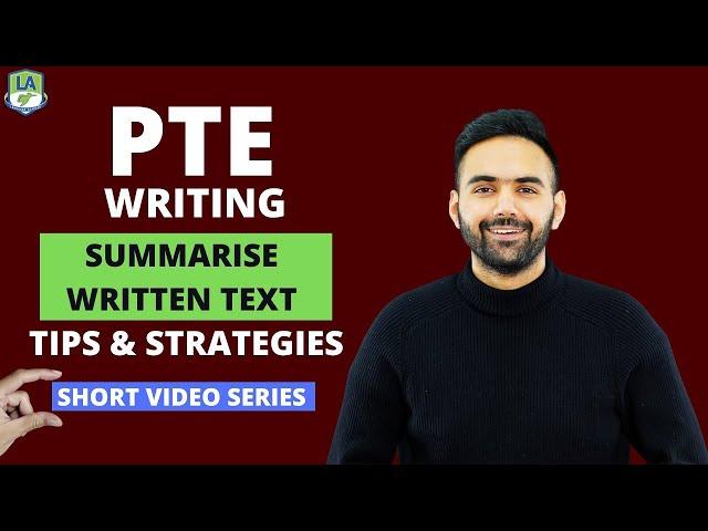 PTE Summarise Written Text | Short Video Series | Tips & Strategies | Language Academy