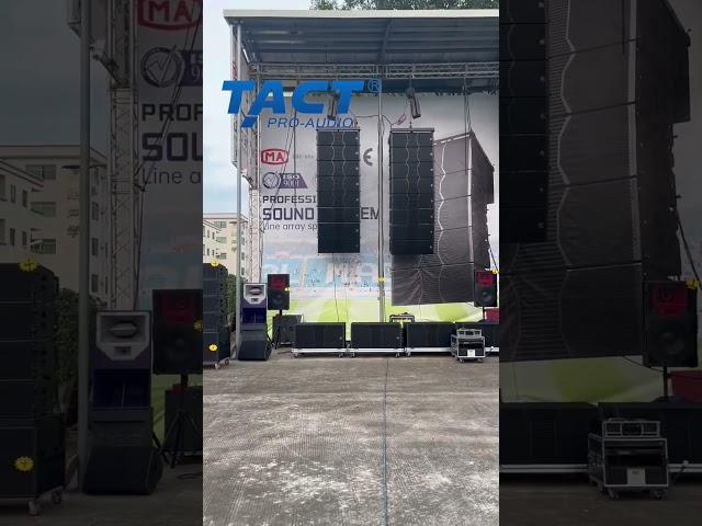 TACT Pro audio professional audio sound equipment dual 12 inch outdoor line array speaker #sound