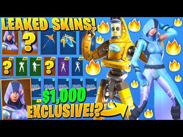 *NEW* Leaked Encrypted $1,000 Exclusive "Davinci" Skins Showcase With All Leaked Emotes!(Peely Mech)