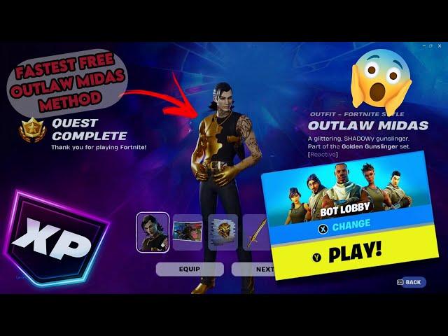  This NEW Fortnite Bot Lobby Method ACTUALLY WORKS for OUTLAW MIDAS 