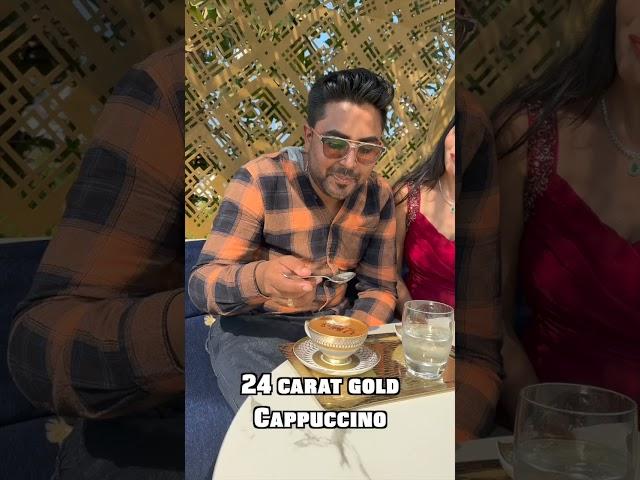 24 carat gold coffee…Finally tasted it!!24carat #umalounge #burjalrarab #uae#abhasingh#gaganpratap