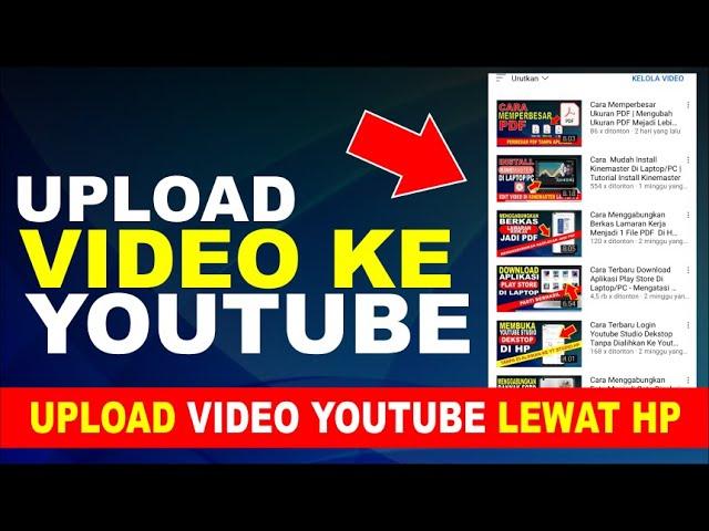 Cara Terbaru  Upload Video Ke Youtube | Upload Video Youtube Melalui Android