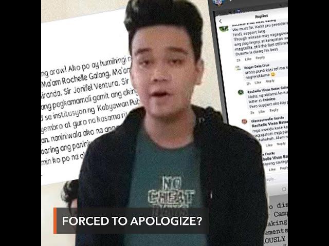 UE campus journalist 'forced' to apologize after criticizing Duterte gov't online