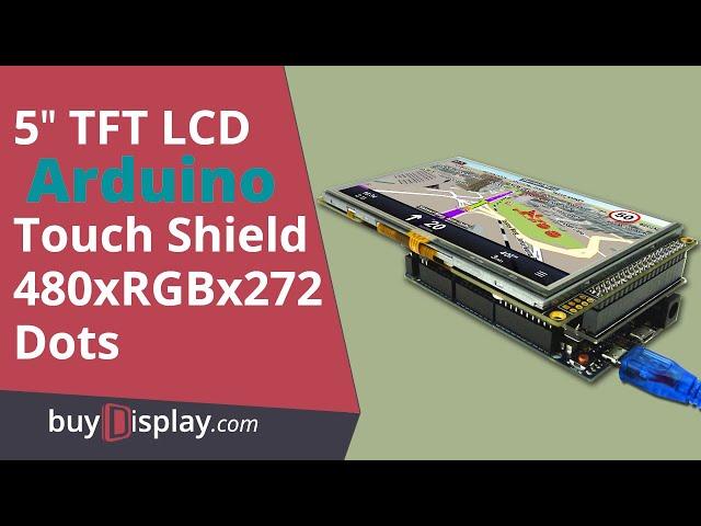 Arduino Tutorial: 5" TFT LCD Display RA8875 Module Touch Screen Shield 480x272 with Arduino Due