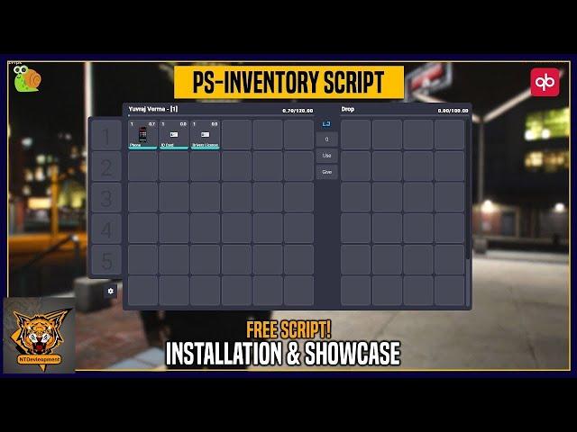 PS-Inventory with Decay - Installation | Free Inventory Script For QBCore | FiveM Inventory Script