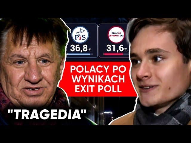 "Tragedia". Warszawiacy komentują wynik wyborów exit poll