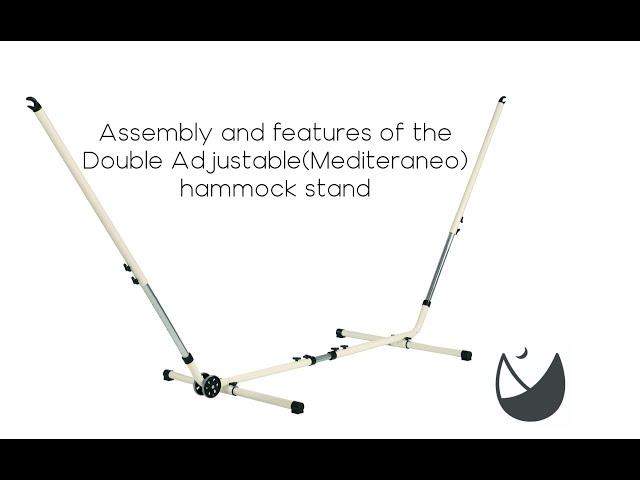 The Double Adjustable  hammock stand assembly