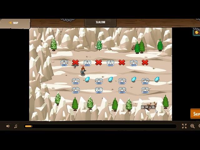 Slalom CodeCombat. Python