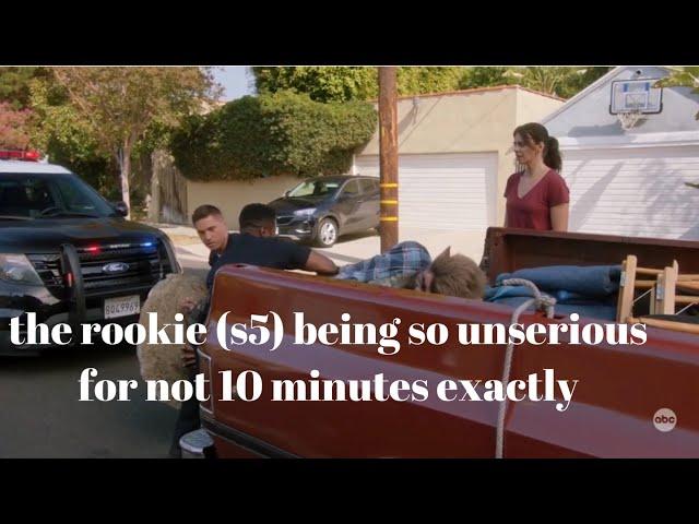 the rookie (s5) being so unserious for not 10 minutes exactly