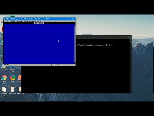 How to install DOSBox and how to start 8086 program