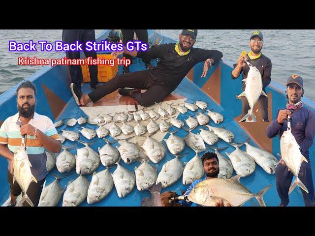 Krishna Patinam Port Fishing Trip Back To Back Strikes GTs #fishing #paraifish #fishingtips #fish