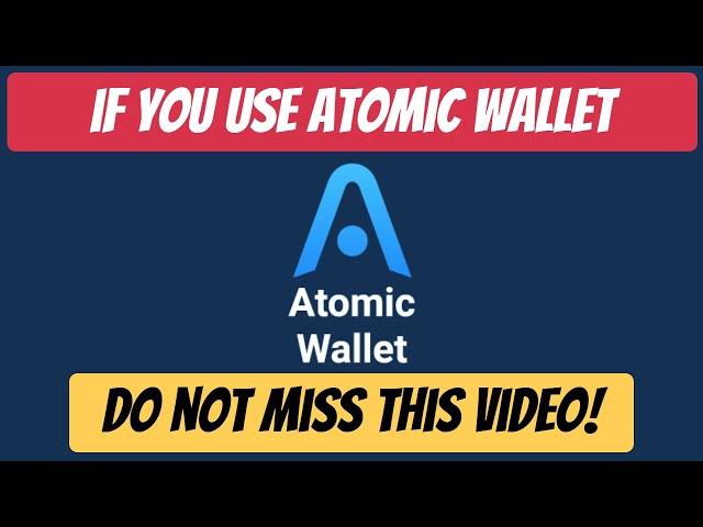 Atomic Wallet, Urgent Video DO Not Miss This , Earn Free Crypto